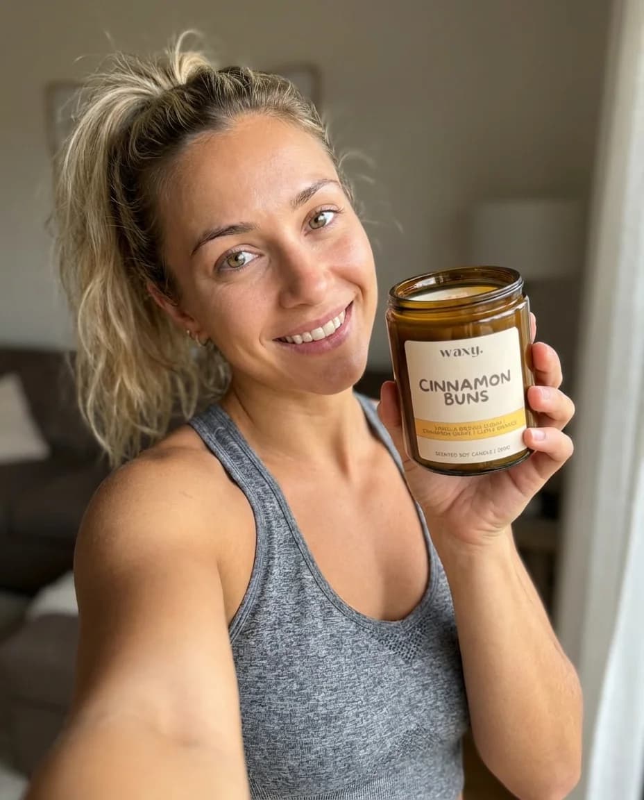 Candle selfie moment